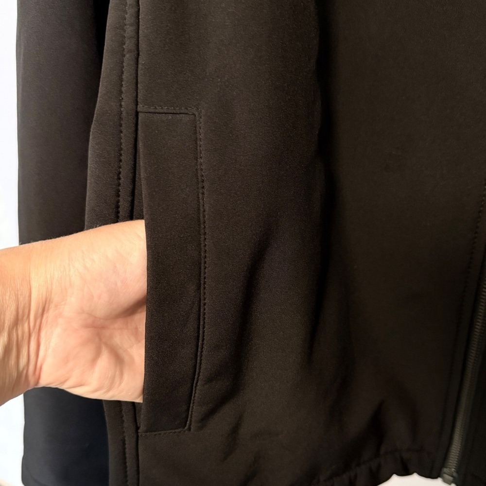 Calvin Klein Water Resistant Softshell Jacket Mens M Black Full Zip Lined - Picture 12 of 15